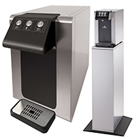 WATERCOOLER mit Flasche BluSoda als Tischgerät oder Standgerät